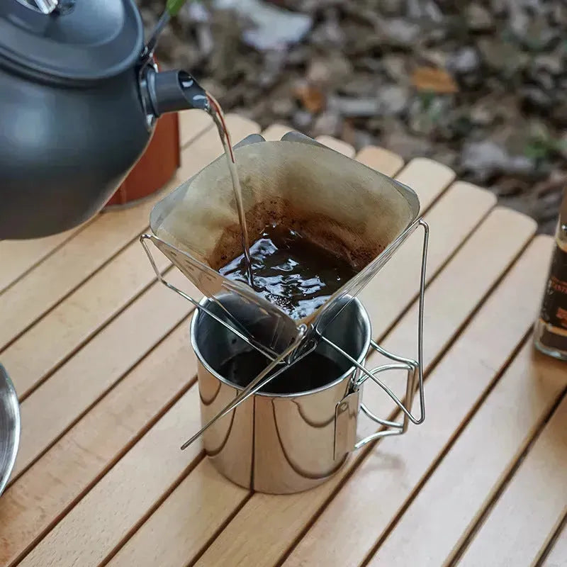 coffee-drip-rack-outdoor-camping-portable-stainless-steel-folding-funnel-filter-cup-coffee-stove-coffee-grounds-filter-jetset-essentials-3 - Jetset Essentials