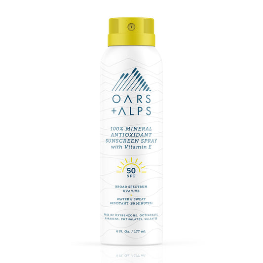 100% Mineral Antioxidant Sunscreen Spray with SPF 50 - Jetset Essentials