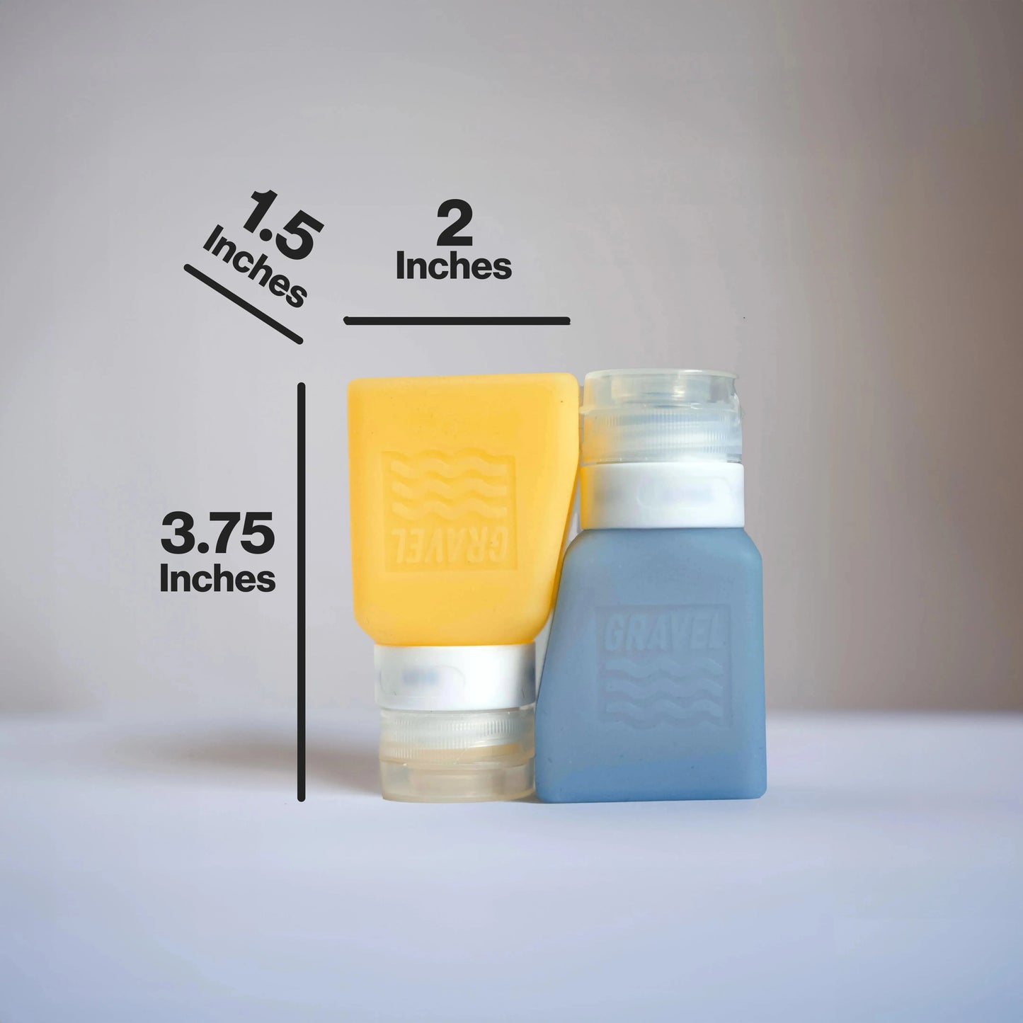 Travel Bottles For Liquids 3oz (89 ml) (Two Pack) | Honey & Glacier - Jetset Essentials