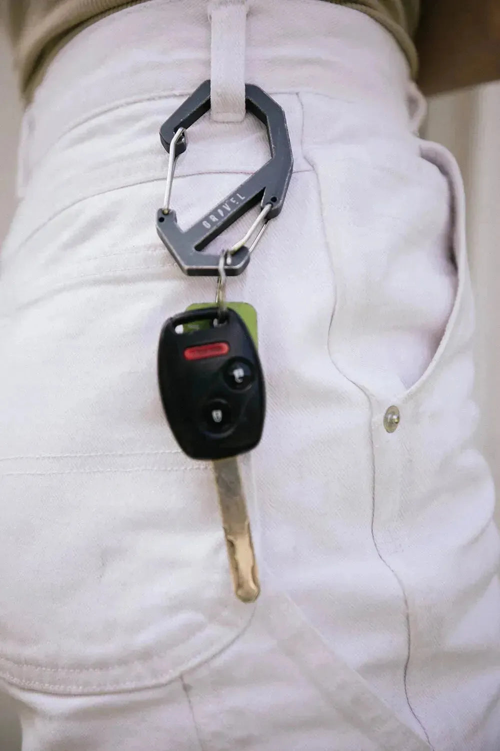 Double Gated Carabiner | Gray - Jetset Essentials
