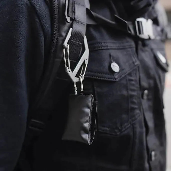 Double Gated Carabiner | Gray - Jetset Essentials
