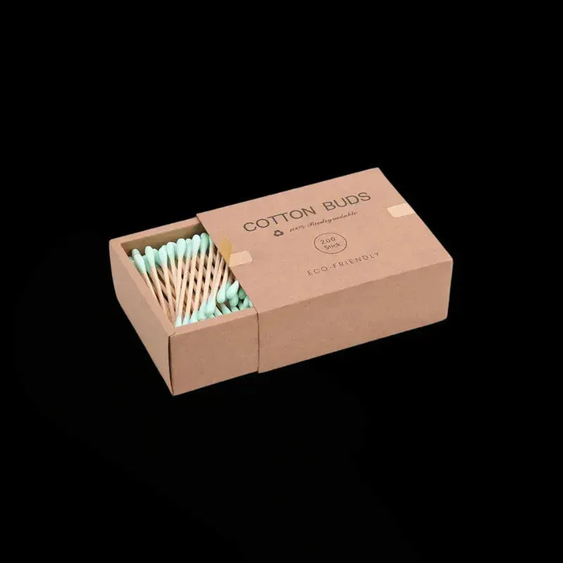 Eco-Friendly Bamboo Cotton Swabs - Jetset Essentials