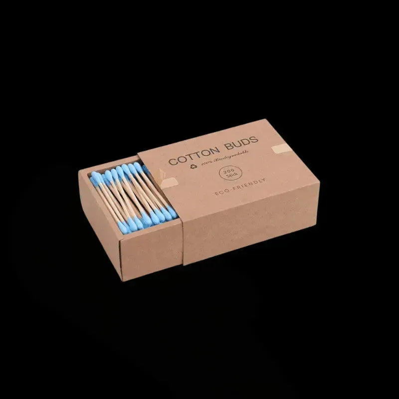 Eco-Friendly Bamboo Cotton Swabs - Jetset Essentials