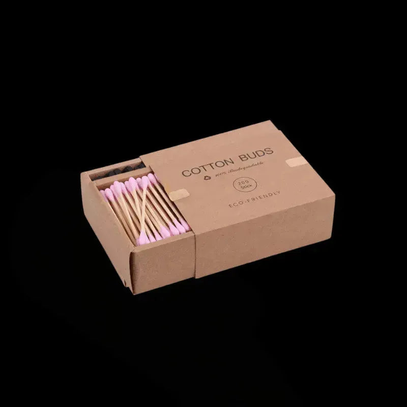 Eco-Friendly Bamboo Cotton Swabs - Jetset Essentials
